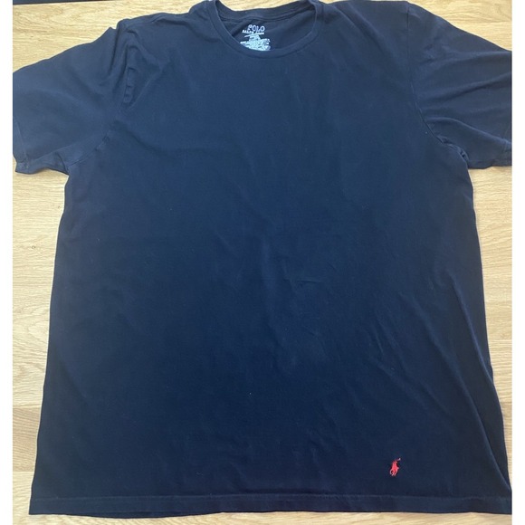 Polo Ralph Lauren Other - Polo Ralph Lauren Men Short Sleeve Crew Neck Black T-Shirt Sz 1XL Red Logo